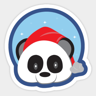 Panda Marry Christmas Sticker